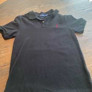 Boys large black polo by Ralph Lauren